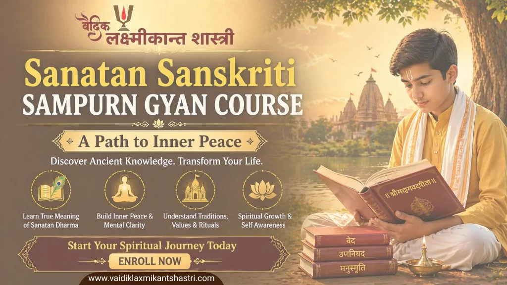 Sanatan Sanskriti Sampurn Gyan Course for spiritual learning and inner peace through Sanatan Dharma knowledge